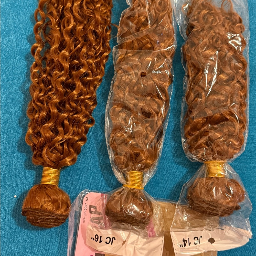 Luxe Auburn Curly Hair Extensions